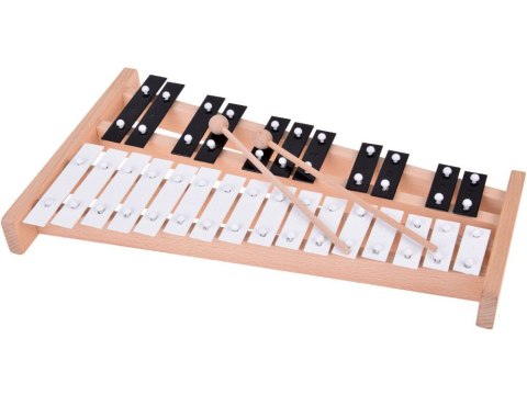 Drewniane Cymbałki dzwonki chromatyczne 27 tonów + pałeczki