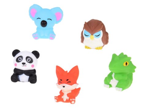 Gumowe pacynki na palec Zwierzątka z ZOO - zestaw 5 figurek