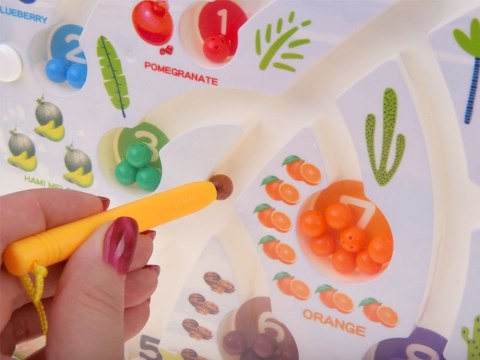 Magnetyczna układanka tablica labirynt nauka kolorów liczenia