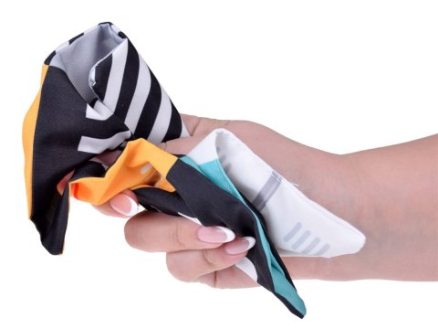 Miękka Kostka Sensoryczna Pojazdy pudełko z chusteczkami montessori