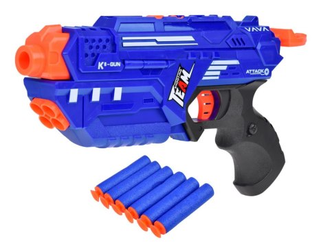 Pistolet Shotgun 2w1 + Naboje piankowe żelowe Tarcza Okulary Puszki