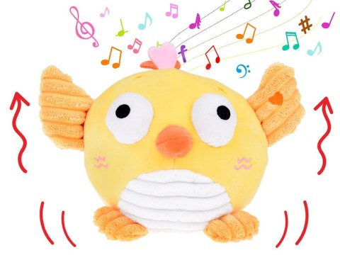 Pluszowa interaktywna piłka ptak KURA Nagrywa gra melodyjki wibruje