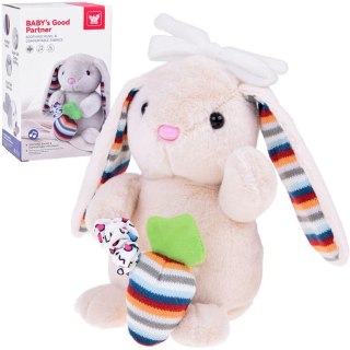 Pluszowy króliczek pozytywka przytulanka maskotka kołysanka