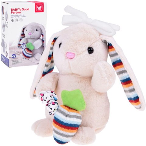 Pluszowy króliczek pozytywka przytulanka maskotka kołysanka