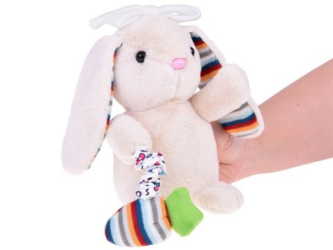 Pluszowy króliczek pozytywka przytulanka maskotka kołysanka