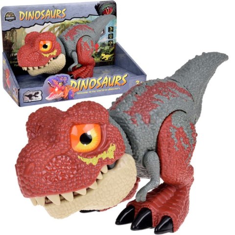 Ruchomy DINOZAUR Tyranozaur Rex Dźwięk + światło