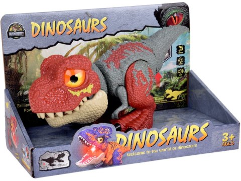 Ruchomy DINOZAUR Tyranozaur Rex Dźwięk + światło