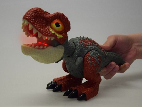 Ruchomy DINOZAUR Tyranozaur Rex Dźwięk + światło