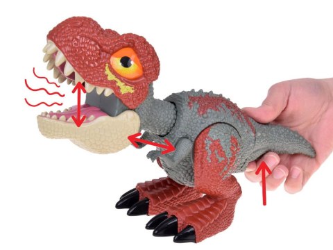 Ruchomy DINOZAUR Tyranozaur Rex Dźwięk + światło