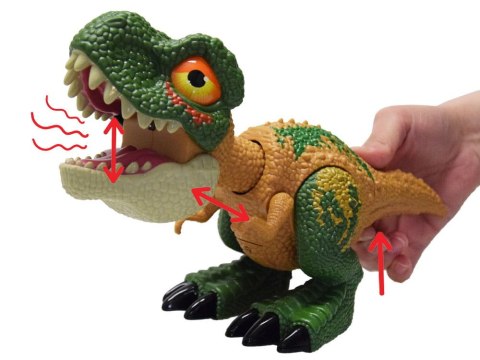 Ruchomy DINOZAUR Tyranozaur Rex Dźwięk + światło
