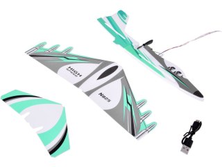 Składany lekki samolot z pianki lata świeci LED śmigło ładownie USB