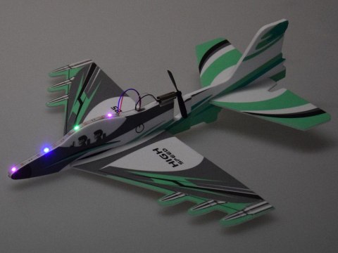 Składany lekki samolot z pianki lata świeci LED śmigło ładownie USB