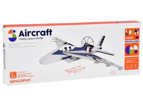 Składany lekki samolot z pianki lata świeci LED śmigło ładownie USB