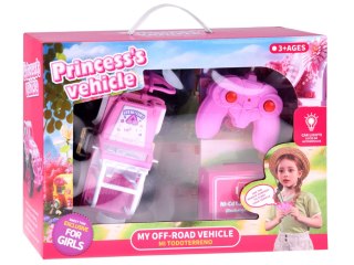 Autko dla lalki Różowy Samochód Terenowy z pilotem dla dziewczynek