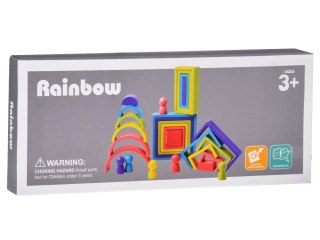 Drewniana układanka MONTESSORI - elementy o różnych kształtach