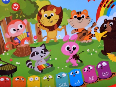 Edukacyjne interaktywne organki ze zwierzątkami odgłosy melodie