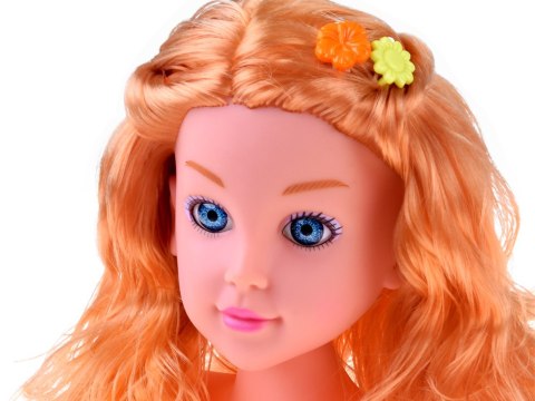 Głowa do czesania 20 cm LALKA BLONDYNKA z akcesoriami fryzjerskimi