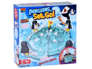 Gra zręcznościowa "Pingwiny ruszają!" - lodowa bitwa na śnieżki