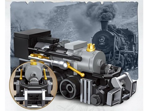 Klocki konstrukcyjne MINITRAIN - różne modele z serii: mini pociąg