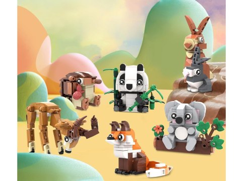 Klocki techniczne Seria: Dzikie zwierzęta lądowe - ponad 100-ele