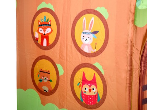 Kolorowy namiot DOMEK dla dzieci "Leśni przyjaciele" + torba