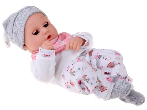 Lalka BOBAS 32cm z ruchomymi oczkami + akcesoria do karmienia
