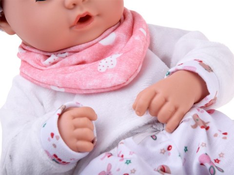 Lalka BOBAS 32cm z ruchomymi oczkami + akcesoria do karmienia