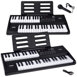 Organy KEYBOARD 61-klawiszy z funkcją podziału SPLIT + mikrofon