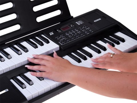 Organy KEYBOARD 61-klawiszy z funkcją podziału SPLIT + mikrofon