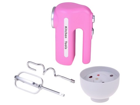 Różowy interaktywny MIKSER z dwoma końcówkami Robot kuchenny + miska