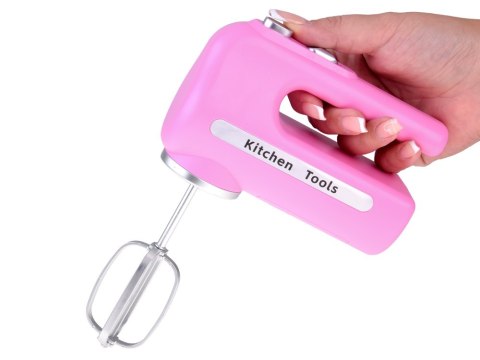 Różowy interaktywny MIKSER z dwoma końcówkami Robot kuchenny + miska