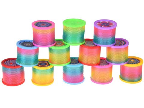 Sprężynka tęczowa DISCO 2w1 - Kolorowe oświetlenie LED i projektor