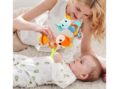 Urocza Grzechotka Gryzak maskotka Zwierzątko dla dziecka