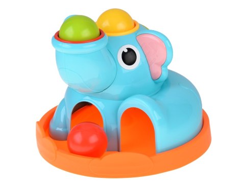 Zabawka edukacyjna Słonik sorter zbijak z młoteczkiem i piłeczkami