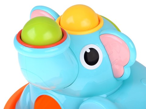 Zabawka edukacyjna Słonik sorter zbijak z młoteczkiem i piłeczkami