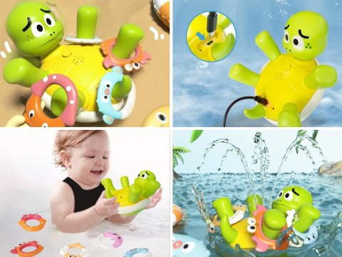 Żółwik Interaktywna Zabawka do kąpieli Żółw z Fontanną Wody