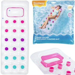 Bestway Dmuchany materac do pływania z okienkiem 1-osobowy 188x71cm 43040