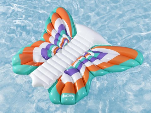 Bestway Materac plażowy dmuchany - duży leżak wodny MOTYL 193x176cm 43963