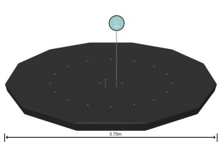 Bestway Plandeka na basen pokrywa 366 cm 58037