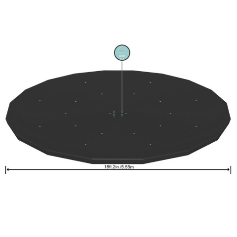 Bestway Pokrywa na basen stelażowy 549cm plandeka ochronna 58039