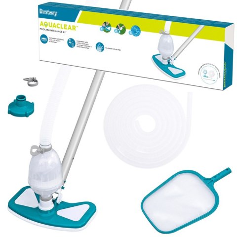 Bestway Zestaw czyszczący: odkurzacz do basenu + akcesoria basenowe 58234