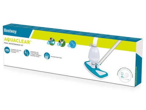 Bestway Zestaw czyszczący: odkurzacz do basenu + akcesoria basenowe 58234