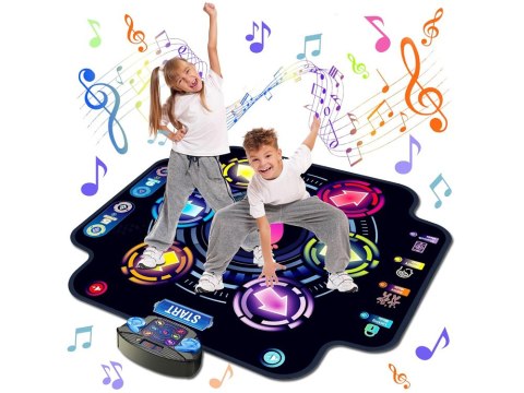 Duża muzyczna Mata Taneczna dla dzieci + bluetooth IN0180