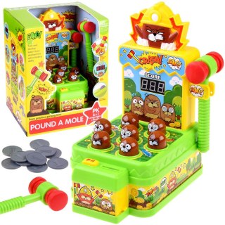 Gra zręcznościowa Uderz młoteczkiem kreciki - światło i dźwięk ZA5954