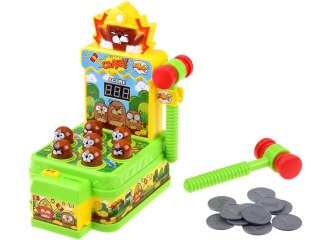 Gra zręcznościowa Uderz młoteczkiem kreciki - światło i dźwięk ZA5954