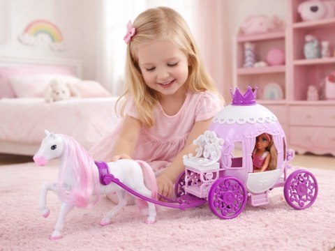 Ankiki Mini Lalka z Karoca - Mała Księżniczka w Różowej Sukience ZA6007