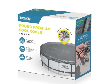 Bestway Pokrywa na basen 488 cm LINIA PREMIUM 58952