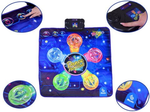 Duża muzyczna Mata Taneczna dla dzieci Ruch Zabawa Ćwiczenia ZA6138