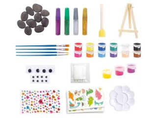 Kamienie do Malowania Zestaw DIY Farby i Ozdoby, Świecą w Ciemności ZA6137 