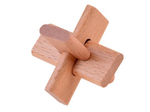 Łamigłówki logiczne metalowe drewniane Układanka puzzle ZA4441